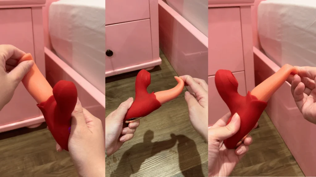 Lưỡi rung mềm mại có thể uốn cong