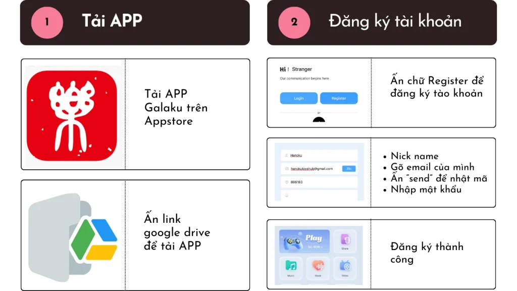 Hướng dẫn tải App Galaku