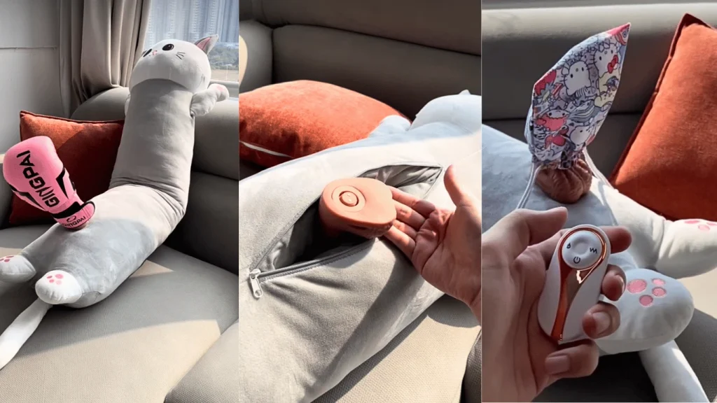 Mèo máy tự động ngụy trang dễ thương Cat Pillow