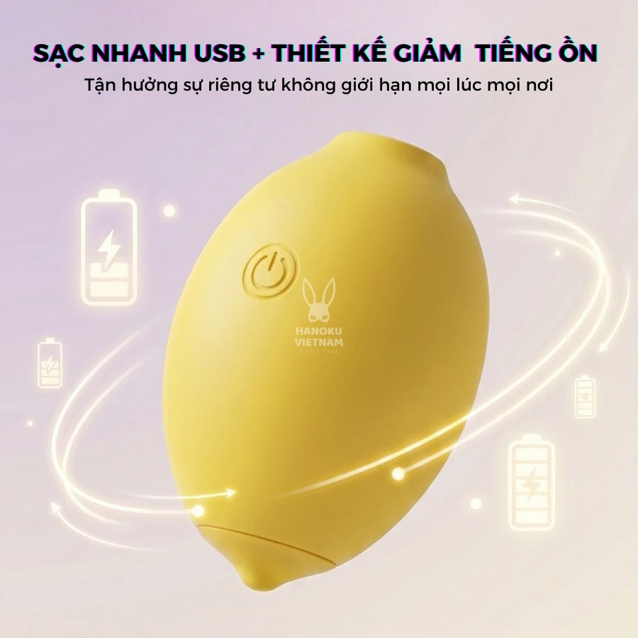 Cute-Lemon-may-rung-7-tan-so máy hút rung sạc nam châm từ tính USB Cute Lemon