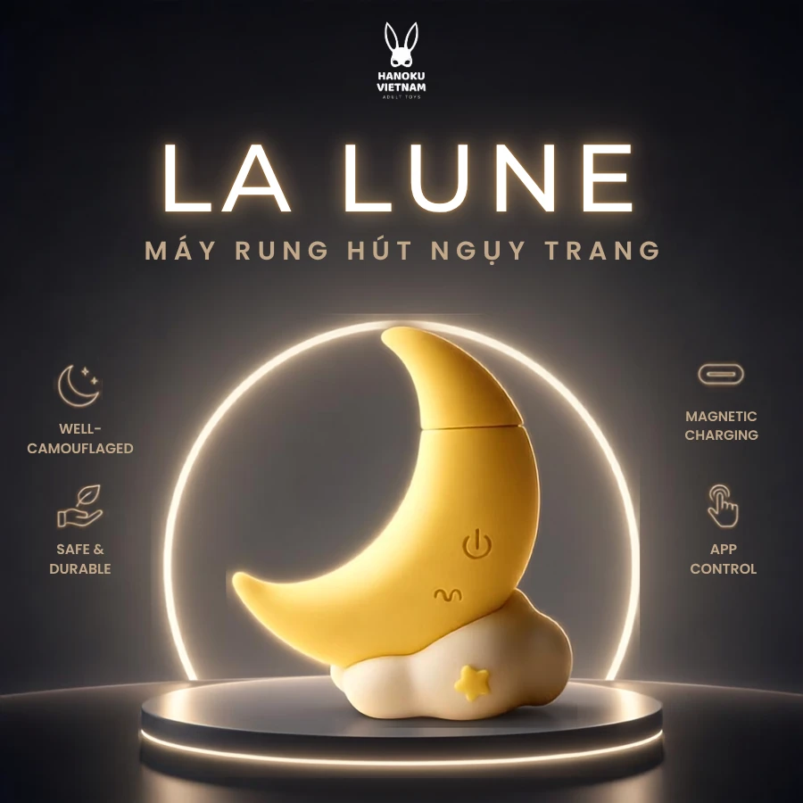 Máy rung hút hình mặt trăng Hanoku